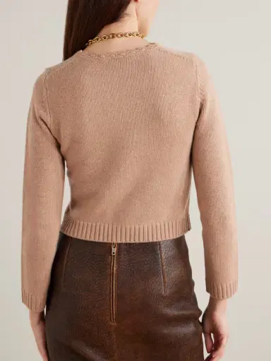 Chloé Scalloped Wool And Cashmere Blend Sweater | Thumbnail 3 Chloé Scalloped Wool And Cashmere Blend Sweater | Thumbnail 3