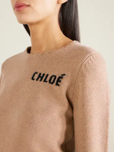 Chloé Scalloped Wool And Cashmere Blend Sweater | Thumbnail 4 Chloé Scalloped Wool And Cashmere Blend Sweater | Thumbnail 4