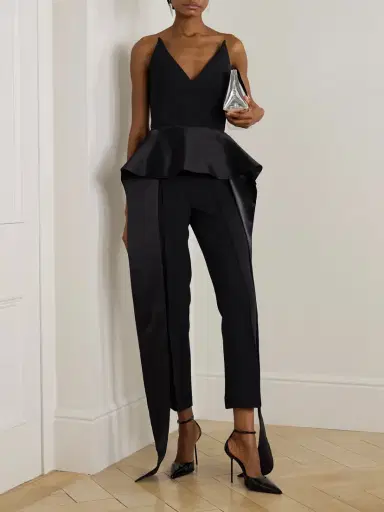 Maticevski Frame Strapless Crepe And Draped Satin Peplum Top | Thumbnail 2 Maticevski Frame Strapless Crepe And Draped Satin Peplum Top | Thumbnail 2