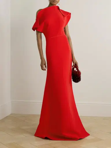 Maticevski Absolve Draped Crepe Gown | Thumbnail 2 Maticevski Absolve Draped Crepe Gown | Thumbnail 2