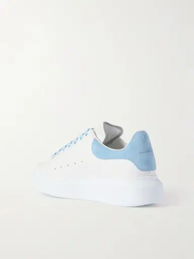 McQueen Overisize-sole Suede-trimmed Leather Sneakers | Thumbnail 3 McQueen Overisize-sole Suede-trimmed Leather Sneakers | Thumbnail 3