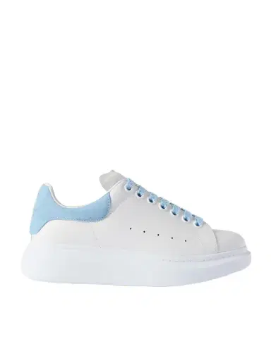 McQueen Overisize-sole Suede-trimmed Leather Sneakers | Thumbnail 1 McQueen Overisize-sole Suede-trimmed Leather Sneakers | Thumbnail 1