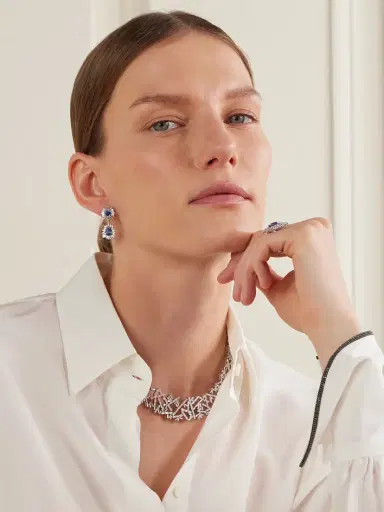 Suzanne Kalan 18-karat White Gold Diamond Necklace | Thumbnail 2 Suzanne Kalan 18-karat White Gold Diamond Necklace | Thumbnail 2
