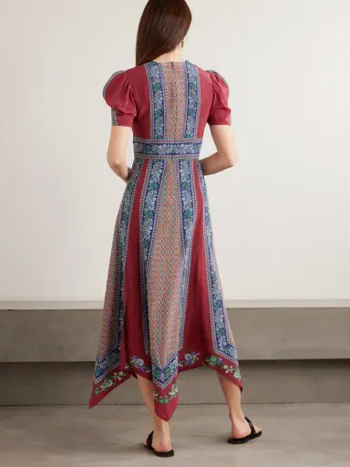 La DoubleJ Cherie Printed Silk Midi Dress | Thumbnail 3 La DoubleJ Cherie Printed Silk Midi Dress | Thumbnail 3