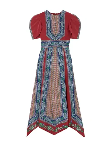 La DoubleJ Cherie Printed Silk Midi Dress | Thumbnail 1 La DoubleJ Cherie Printed Silk Midi Dress | Thumbnail 1