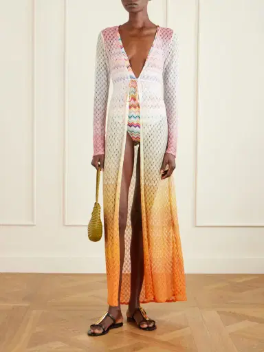 Missoni Dégradé Metallic Crochet-knit Coverup | Thumbnail 2 Missoni Dégradé Metallic Crochet-knit Coverup | Thumbnail 2