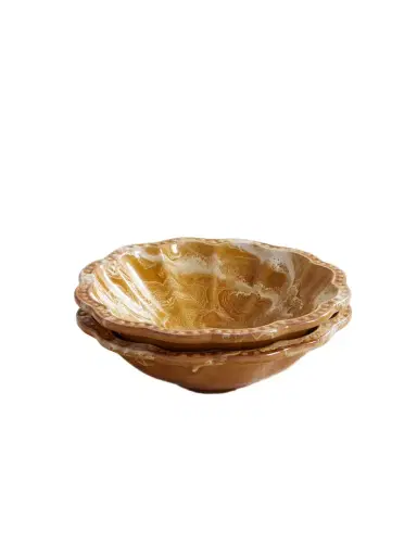 Cabana Set Of Two Small Scalloped Ceramic Bowls | Thumbnail 1 Cabana Set Of Two Small Scalloped Ceramic Bowls | Thumbnail 1