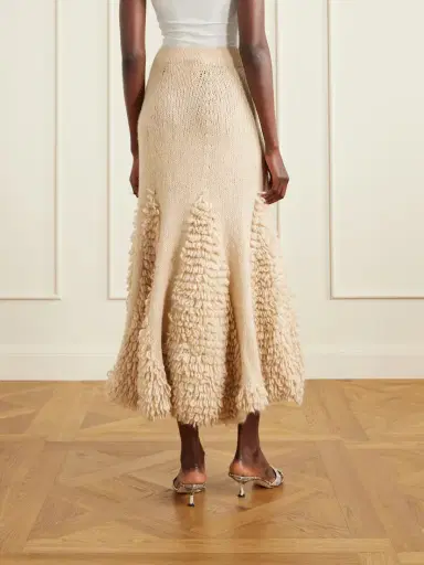 Ulla Johnson Nathalie Ruffled Alpaca-blend Bouclé Midi Skirt | Thumbnail 4 Ulla Johnson Nathalie Ruffled Alpaca-blend Bouclé Midi Skirt | Thumbnail 4