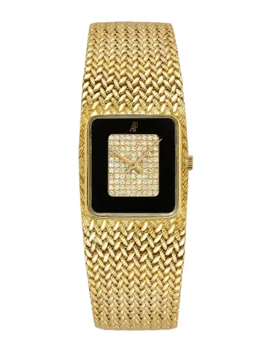 Stephanie Windsor Vintage 1988 Audemars Piguet Tank 18-karat Gold, Diamond And Onyx Watch | Thumbnail 1 Stephanie Windsor Vintage 1988 Audemars Piguet Tank 18-karat Gold, Diamond And Onyx Watch | Thumbnail 1
