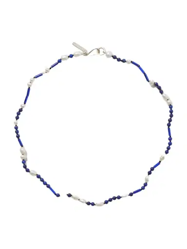 Sophie Buhai Nile Silver, Lapis Lazuli, Pearl And Glass Beaded Necklace | Thumbnail 1 Sophie Buhai Nile Silver, Lapis Lazuli, Pearl And Glass Beaded Necklace | Thumbnail 1