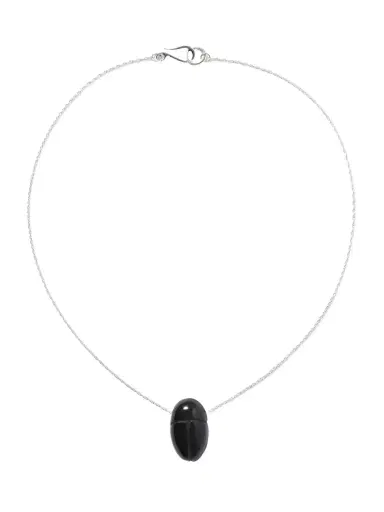 Sophie Buhai Scarab Silver Onyx Necklace | Thumbnail 1 Sophie Buhai Scarab Silver Onyx Necklace | Thumbnail 1
