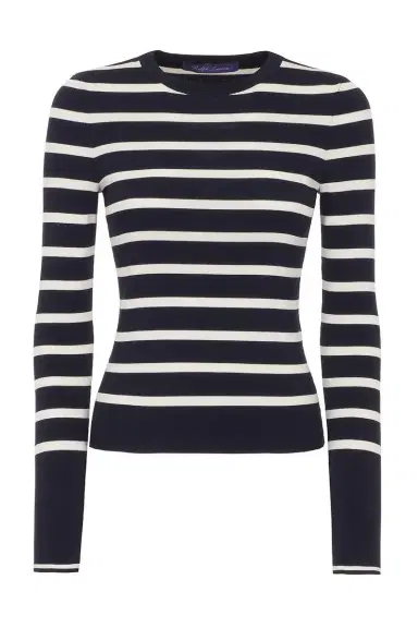 Ralph Lauren Striped Crewneck Sweater | Thumbnail 1 Ralph Lauren Striped Crewneck Sweater | Thumbnail 1