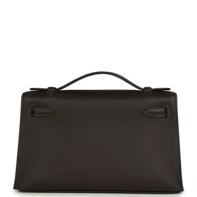 HERMÈS Hermes Kelly Pochette Bai-Brun Swift Gold Hardware | Thumbnail 5 HERMÈS Hermes Kelly Pochette Bai-Brun Swift Gold Hardware | Thumbnail 5