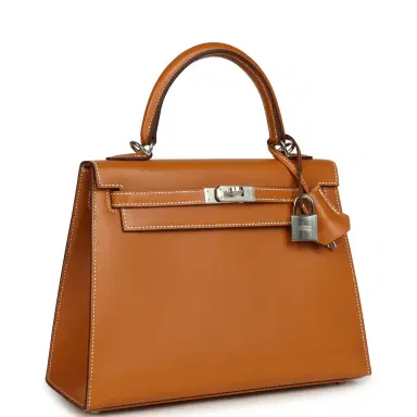 HERMÈS Hermes Kelly Sellier 25 Naturel Sable Butler Palladium Hardware | Thumbnail 2 HERMÈS Hermes Kelly Sellier 25 Naturel Sable Butler Palladium Hardware | Thumbnail 2