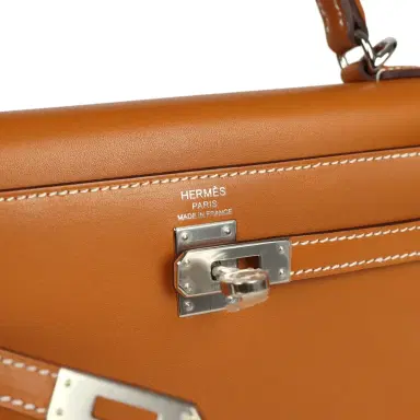 HERMÈS Hermes Kelly Sellier 25 Naturel Sable Butler Palladium Hardware | Thumbnail 7 HERMÈS Hermes Kelly Sellier 25 Naturel Sable Butler Palladium Hardware | Thumbnail 7