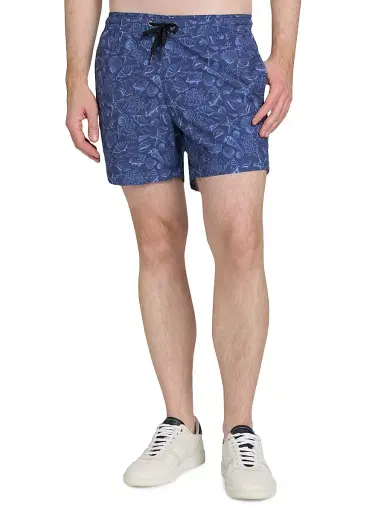 Saks Fifth Avenue Men's COLLECTION Beach Shells Printed Drawstring Swim Shorts - Navy Multi - Size XXL | Thumbnail 3 Saks Fifth Avenue Men's COLLECTION Beach Shells Printed Drawstring Swim Shorts - Navy Multi - Size XXL | Thumbnail 3