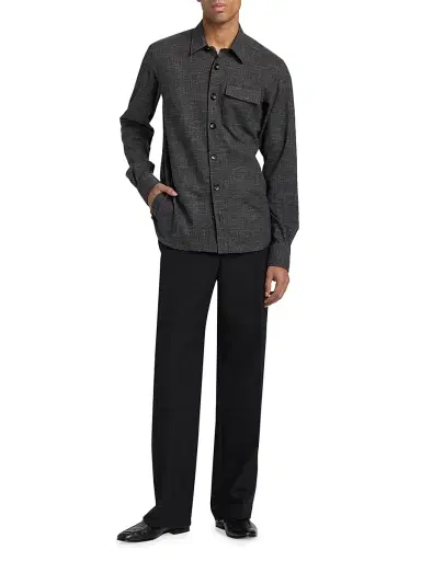 Kiton Men's Buba Pocket Shirt - Dark Grey - Size XS | Thumbnail 2 Kiton Men's Buba Pocket Shirt - Dark Grey - Size XS | Thumbnail 2