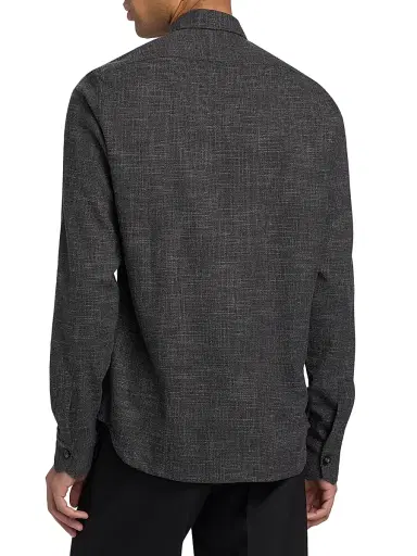 Kiton Men's Buba Pocket Shirt - Dark Grey - Size XS | Thumbnail 5 Kiton Men's Buba Pocket Shirt - Dark Grey - Size XS | Thumbnail 5