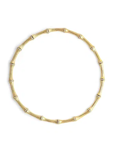 Anabel Aram Women's Bamboo 18K-Gold-Plated & Crystal Necklace - Gold | Thumbnail 1 Anabel Aram Women's Bamboo 18K-Gold-Plated & Crystal Necklace - Gold | Thumbnail 1