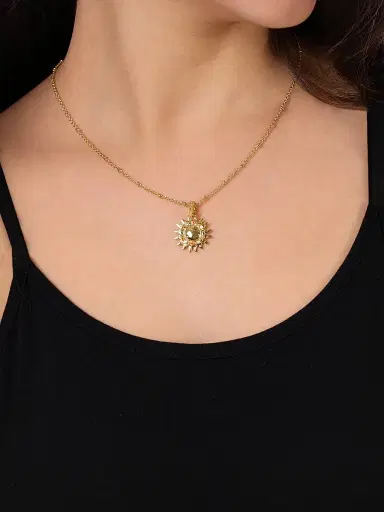 Anabel Aram Women's Milos Soleil 18K-Gold-Plated & Enamel Charm | Thumbnail 2 Anabel Aram Women's Milos Soleil 18K-Gold-Plated & Enamel Charm | Thumbnail 2