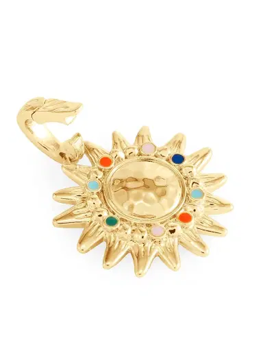 Anabel Aram Women's Milos Soleil 18K-Gold-Plated & Enamel Charm | Thumbnail 4 Anabel Aram Women's Milos Soleil 18K-Gold-Plated & Enamel Charm | Thumbnail 4