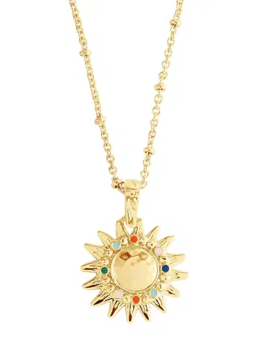 Anabel Aram Women's Milos Soleil 18K-Gold-Plated & Enamel Charm | Thumbnail 1 Anabel Aram Women's Milos Soleil 18K-Gold-Plated & Enamel Charm | Thumbnail 1