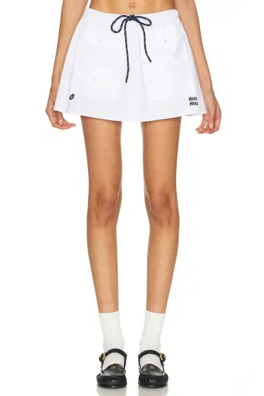 Miu Miu Cargo Mini Skirt | Thumbnail 1 Miu Miu Cargo Mini Skirt | Thumbnail 1