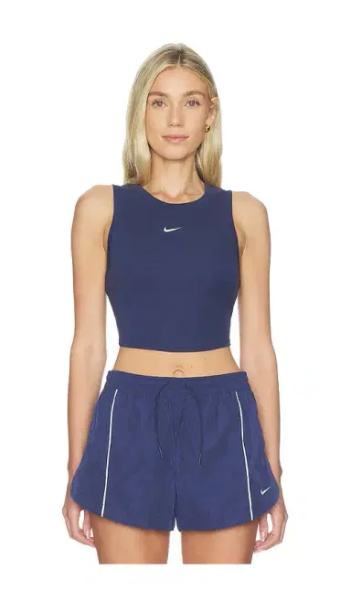 Nike Tight Cropped Mini Rib Tank Top | Thumbnail 1 Nike Tight Cropped Mini Rib Tank Top | Thumbnail 1