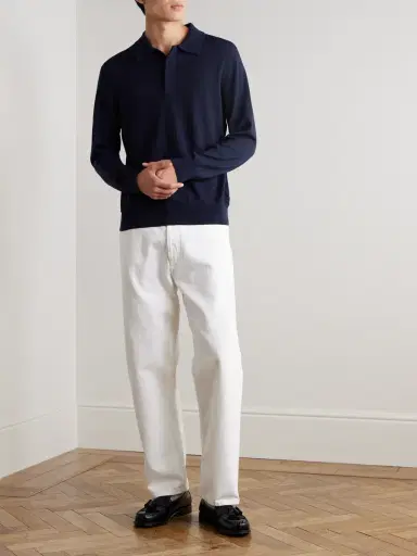 NN07 Emerson 6605 Wool Polo Shirt - Men | Thumbnail 2 NN07 Emerson 6605 Wool Polo Shirt - Men | Thumbnail 2