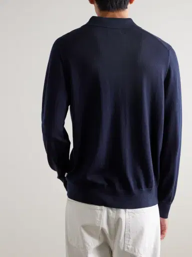 NN07 Emerson 6605 Wool Polo Shirt - Men | Thumbnail 3 NN07 Emerson 6605 Wool Polo Shirt - Men | Thumbnail 3