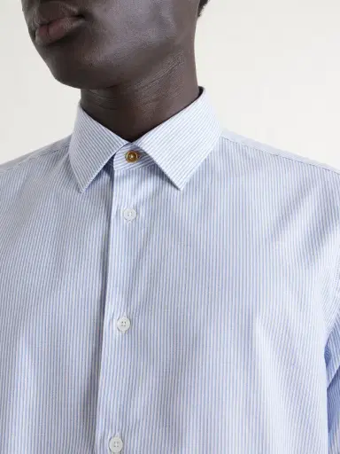 Paul Smith Striped Cotton-Poplin Shirt - Men | Thumbnail 4 Paul Smith Striped Cotton-Poplin Shirt - Men | Thumbnail 4