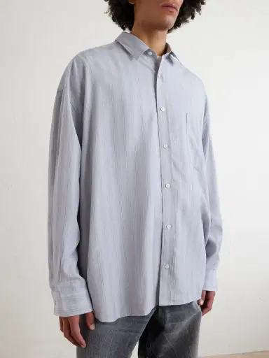 Acne Studios Striped Lyocell Shirt - Men | Thumbnail 3 Acne Studios Striped Lyocell Shirt - Men | Thumbnail 3