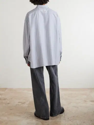 Acne Studios Striped Lyocell Shirt - Men | Thumbnail 4 Acne Studios Striped Lyocell Shirt - Men | Thumbnail 4
