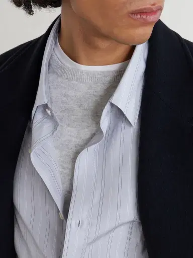 Acne Studios Striped Lyocell Shirt - Men | Thumbnail 5 Acne Studios Striped Lyocell Shirt - Men | Thumbnail 5