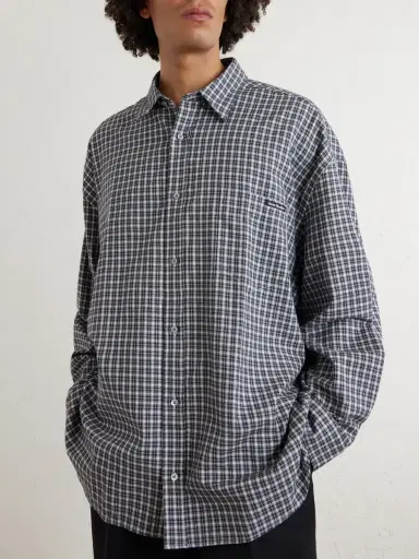 Acne Studios Checked Organic Cotton-Flannel Shirt - Men | Thumbnail 3 Acne Studios Checked Organic Cotton-Flannel Shirt - Men | Thumbnail 3