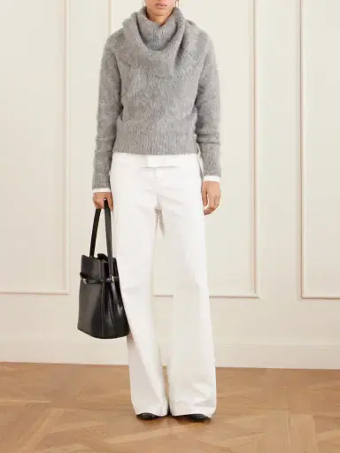 TOTEME Funnel-neck Alpaca-blend Sweater | Thumbnail 2 TOTEME Funnel-neck Alpaca-blend Sweater | Thumbnail 2