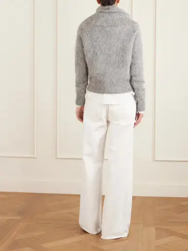 TOTEME Funnel-neck Alpaca-blend Sweater | Thumbnail 3 TOTEME Funnel-neck Alpaca-blend Sweater | Thumbnail 3