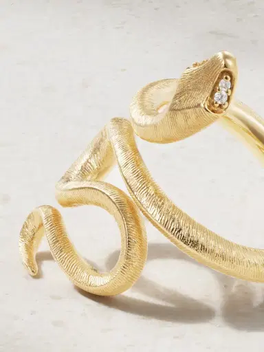 OLE LYNGGAARD COPENHAGEN Snake Medium 18-karat Gold Diamond Ring | Thumbnail 3 OLE LYNGGAARD COPENHAGEN Snake Medium 18-karat Gold Diamond Ring | Thumbnail 3