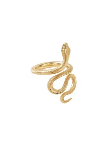 OLE LYNGGAARD COPENHAGEN Snake Medium 18-karat Gold Diamond Ring | Thumbnail 1 OLE LYNGGAARD COPENHAGEN Snake Medium 18-karat Gold Diamond Ring | Thumbnail 1
