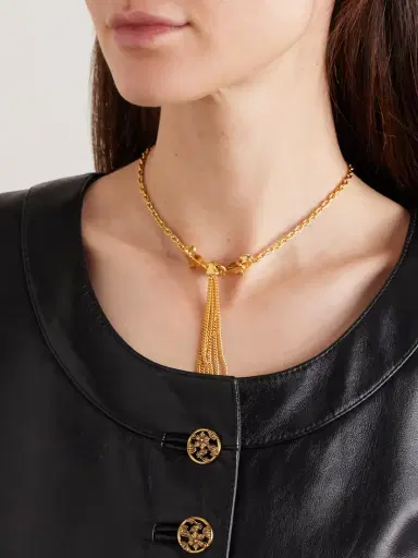 Chloé Tasseled Gold-tone Necklace | Thumbnail 2 Chloé Tasseled Gold-tone Necklace | Thumbnail 2