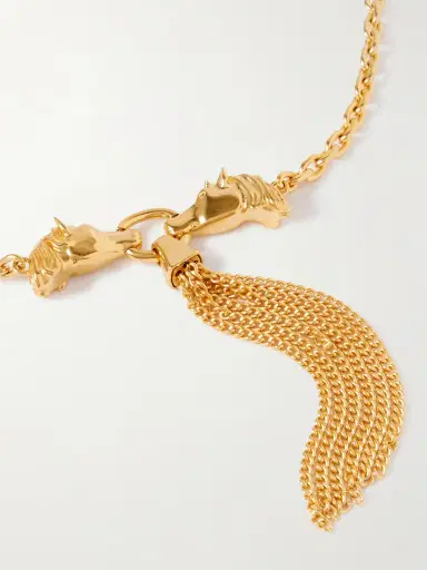 Chloé Tasseled Gold-tone Necklace | Thumbnail 4 Chloé Tasseled Gold-tone Necklace | Thumbnail 4