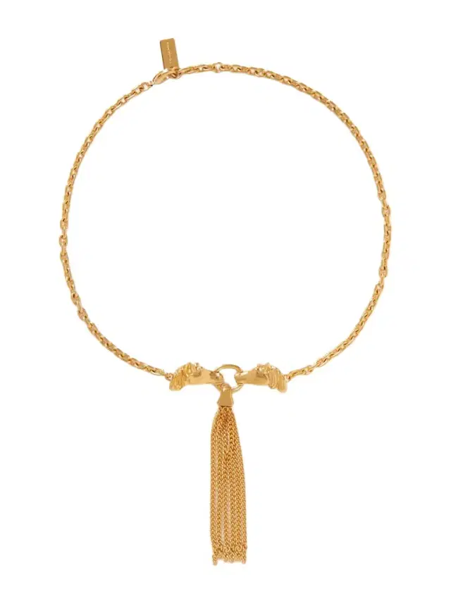 Tasseled Gold-tone Necklace Tasseled Gold-tone Necklace