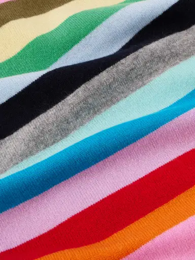 Allude Striped Cashmere Scarf | Thumbnail 3 Allude Striped Cashmere Scarf | Thumbnail 3