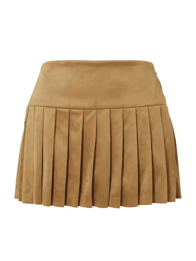 Pleated Brushed Mini Skirt Pleated Brushed Mini Skirt