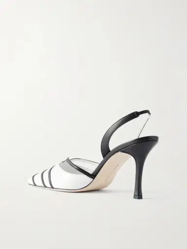 Manolo Blahnik Sarto 90 Two-tone Leather Slingback Pumps | Thumbnail 3 Manolo Blahnik Sarto 90 Two-tone Leather Slingback Pumps | Thumbnail 3