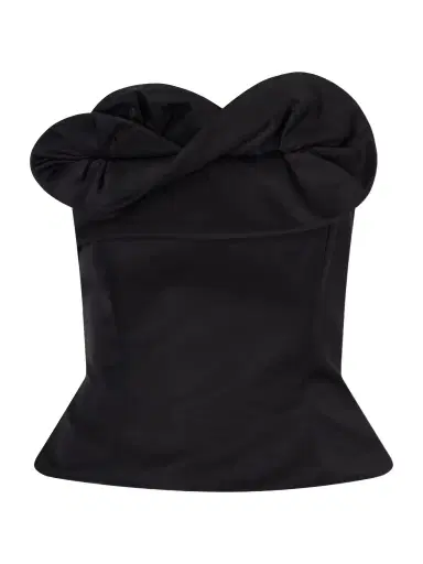 Magda Butrym Ruffled Wool And Silk-blend Corset Top | Thumbnail 1 Magda Butrym Ruffled Wool And Silk-blend Corset Top | Thumbnail 1