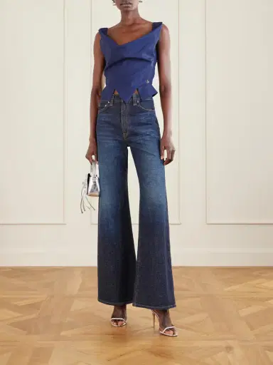 Vivienne Westwood Sunday Draped Embroidered Cotton-poplin Top | Thumbnail 2 Vivienne Westwood Sunday Draped Embroidered Cotton-poplin Top | Thumbnail 2