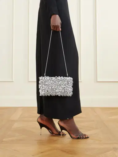 Simkhai Reese Beaded Metallic Satin Clutch | Thumbnail 3 Simkhai Reese Beaded Metallic Satin Clutch | Thumbnail 3