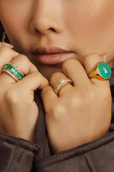 Octavia Elizabeth Emerald Aura Ring | Thumbnail 2 Octavia Elizabeth Emerald Aura Ring | Thumbnail 2