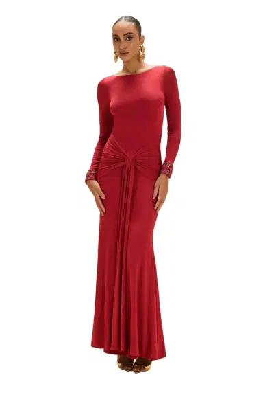 PatBo INTENSITY JERSEY LONG SLEEVE GOWN | Thumbnail 1 PatBo INTENSITY JERSEY LONG SLEEVE GOWN | Thumbnail 1